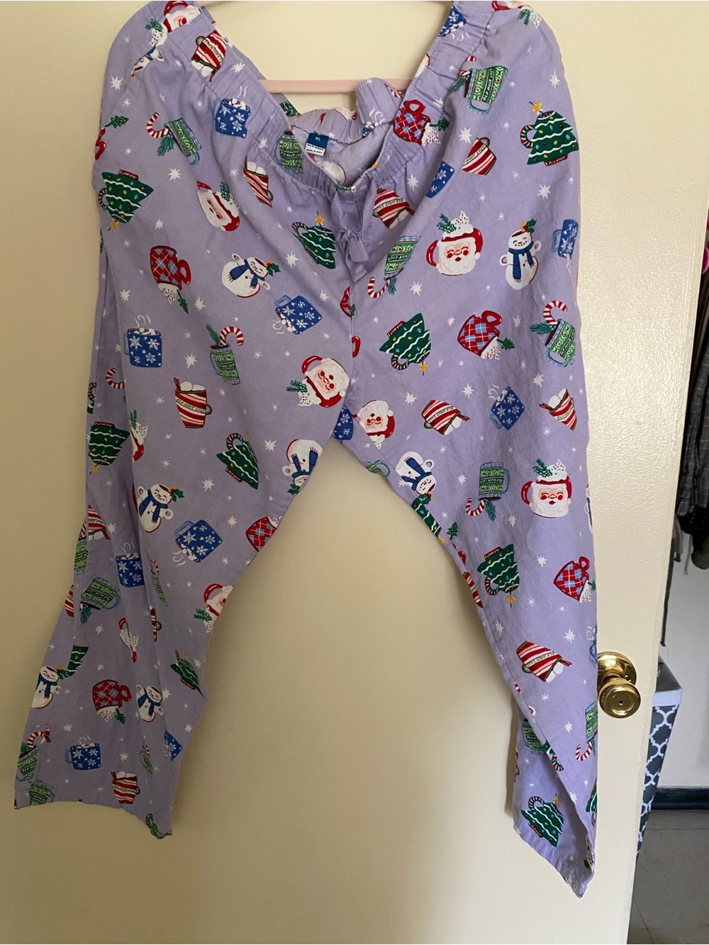Old Navy Lavender Holiday Print Womens Pajama Bottoms